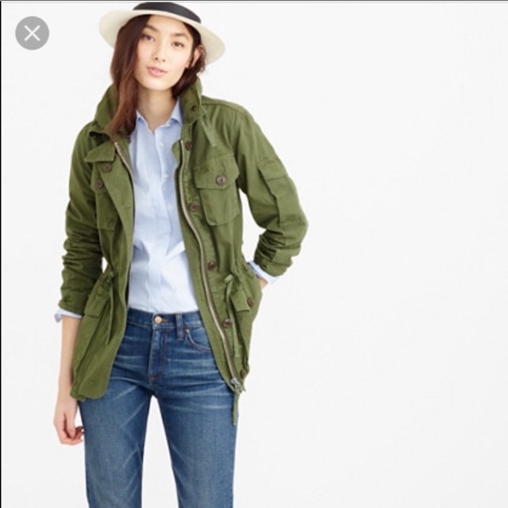 J. Crew Army Green Utility Jacket Size XXS